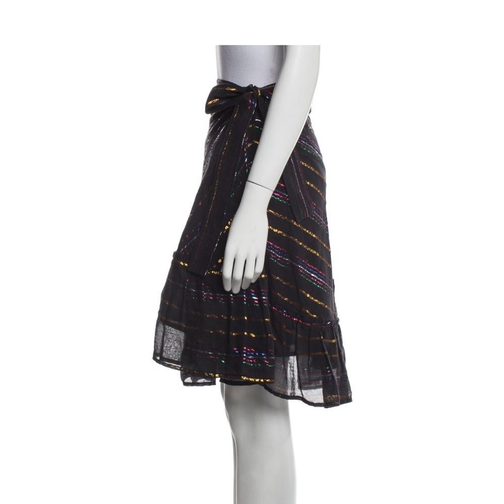 Apiece Apart Skirt.  Metallic, Wrapped and High low. - Picture 2 of 6